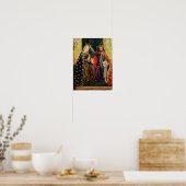 De Maagd Enthroned, uit het Dome Altar, 1499 Poster (Keuken)
