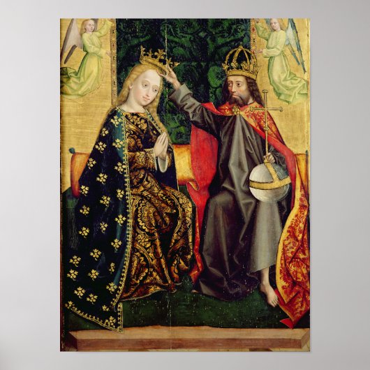 De Maagd Enthroned, uit het Dome Altar, 1499 Poster (Voorkant)