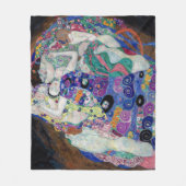 De maagd, Gustav Klimt Fleece Deken (Voorkant)