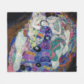 De maagd, Gustav Klimt Fleece Deken (Voorkant (Horizontaal))