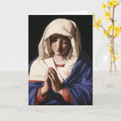 De maagd in gebed (1640) - Sassoferrato Kaart (Gele Bloem)