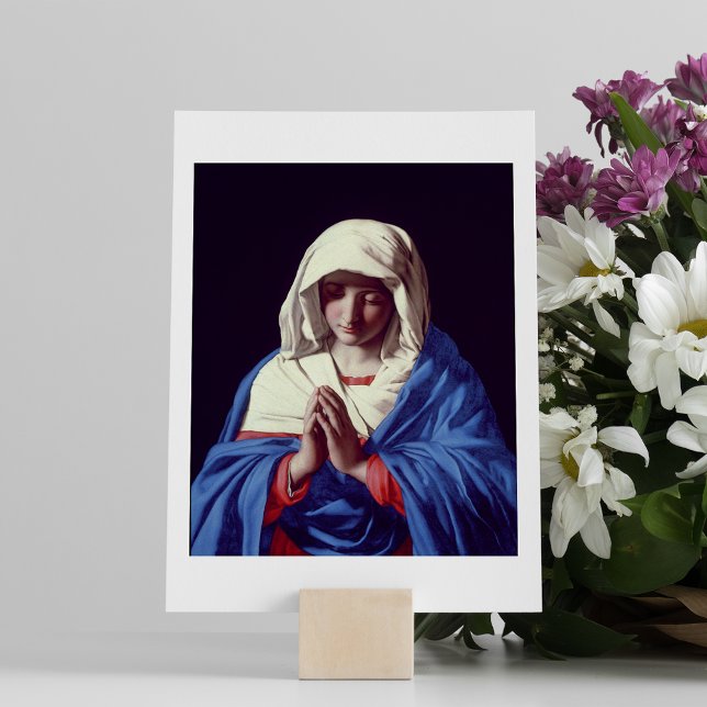 De Maagd in Prayer, 1640-50 (olie op doek) (Creator heeft geüpload)