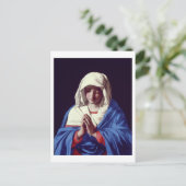 De Maagd in Prayer, 1640-50 (olie op doek) Briefkaart (Staand voorkant)