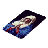 De Maagd in Prayer, 1640-50 (olie op doek) Magneet (Linkerzijde)