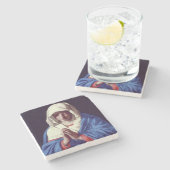 De Maagd in Prayer, 1640-50 (olie op doek) Stenen Onderzetter (Zijkant)