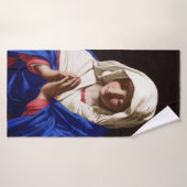 De maagd in Prayer, Sassoferrato Badhanddoek (Badhanddoek)