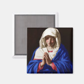 De maagd in Prayer, Sassoferrato Magneet (Voorkant / Achterkant)