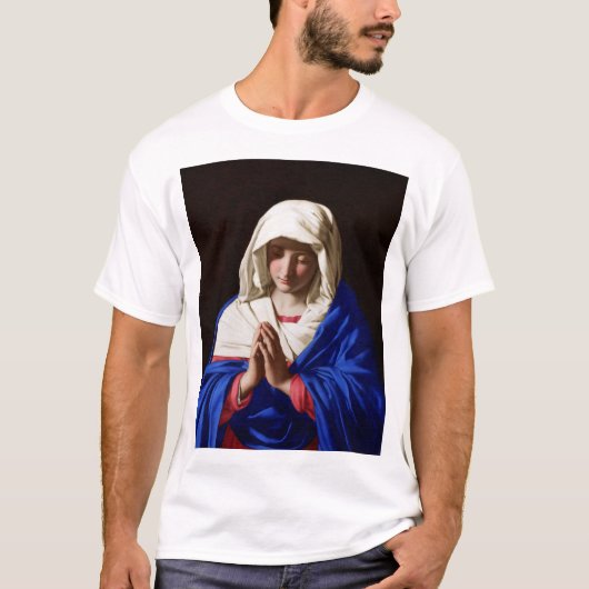 De maagd in Prayer, Sassoferrato T-shirt (Voorkant)