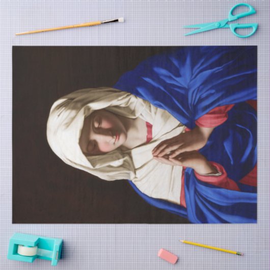 De maagd in Prayer, Sassoferrato Tissuepapier (Craft)