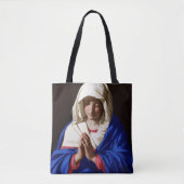 De maagd in Prayer, Sassoferrato Tote Bag (Voorkant)
