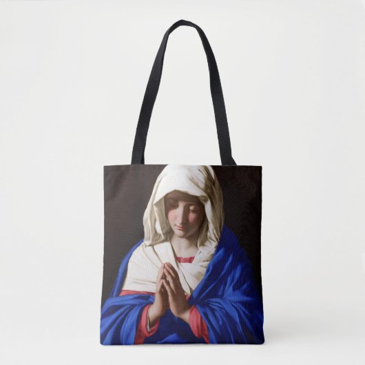 De maagd in Prayer, Sassoferrato Tote Bag (Voorkant)
