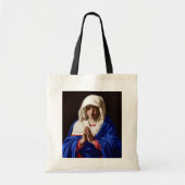 De maagd in Prayer, Sassoferrato Tote Bag (Voorkant)