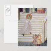 De Maagd Maria die de trap opstijgt Briefkaart (Voorkant / Achterkant)