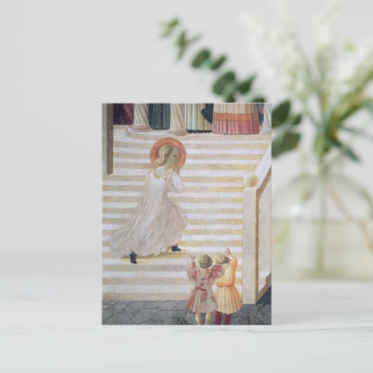 De Maagd Maria die de trap opstijgt Briefkaart (Staand voorkant)
