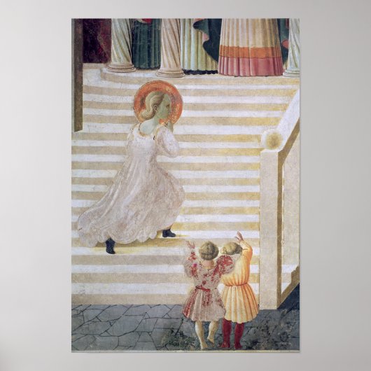 De Maagd Maria die de trap opstijgt Poster (Voorkant)