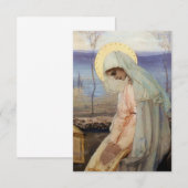 “De Maagd Maria” door Mikhail Nesterov Bedankkaart (Voorkant / Achterkant)