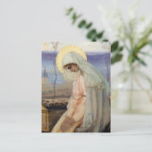 “De Maagd Maria” door Mikhail Nesterov Briefkaart (Staand voorkant)