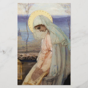 “De Maagd Maria” door Mikhail Nesterov Briefpapier
