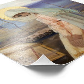 “De Maagd Maria” door Mikhail Nesterov Foto Afdruk (Hoek)