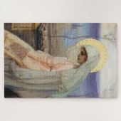 “De Maagd Maria” door Mikhail Nesterov Legpuzzel (Horizontaal)