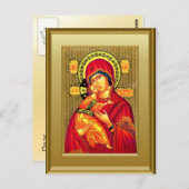 De Maagd Maria en het kind Jezus Briefkaart (Voorkant / Achterkant)