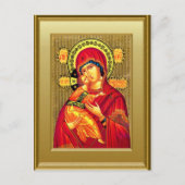 De Maagd Maria en het kind Jezus Briefkaart (Voorkant)