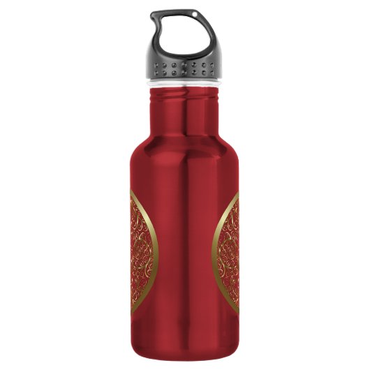 De Maagd Maria en het kind Jezus Waterfles (Achterkant)