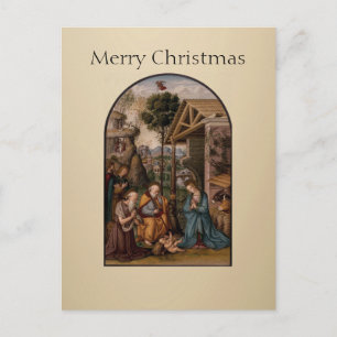 De Maagd Maria en het kindje Jezus kerstgroeten Briefkaart