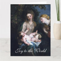 De Maagd Maria en het kindje Jezus kerstgroeten