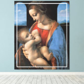 De Maagd Maria geeft borstvoeding aan het Christus Canvas Afdruk (Insitu (Houten vloer))