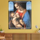 De Maagd Maria geeft borstvoeding aan het Christus Canvas Afdruk (Insitu (Woonkamer))