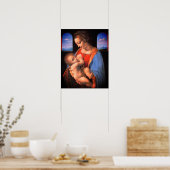 De Maagd Maria geeft borstvoeding aan het Christus Poster (Keuken)
