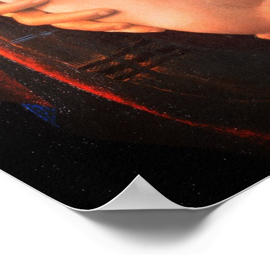 De Maagd Maria geeft borstvoeding aan het Christus Poster (Hoek)