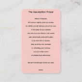 De Maagd Maria Hemelvaart Kaart Visitekaartje (Achterkant)