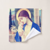 De Maagd Maria & het kindje Jezus Renaissance Gena Bad Handdoek (Wasdoekje)