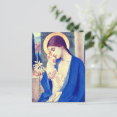 De Maagd Maria & het kindje Jezus Renaissance Gena Briefkaart (Staand voorkant)