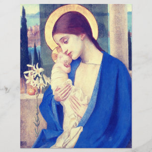 De Maagd Maria & het kindje Jezus Renaissance Gena Flyer
