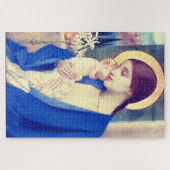 De Maagd Maria & het kindje Jezus Renaissance Gena Legpuzzel (Horizontaal)