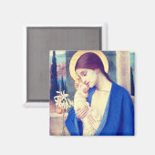 De Maagd Maria & het kindje Jezus Renaissance Gena Magneet (Voorkant / Achterkant)