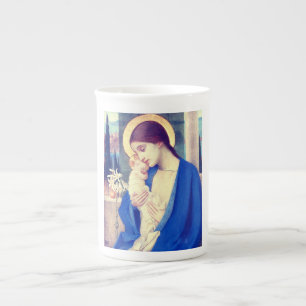 De Maagd Maria & het kindje Jezus Renaissance Gena Porselein Kop