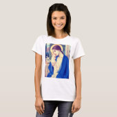 De Maagd Maria & het kindje Jezus Renaissance Gena T-shirt (Voorkant volledig)
