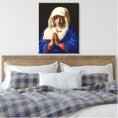 De Maagd Maria in gebed Canvas Afdruk (Insitu (Slaapkamer))