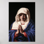 De Maagd Maria in het gebed poster (Voorkant)