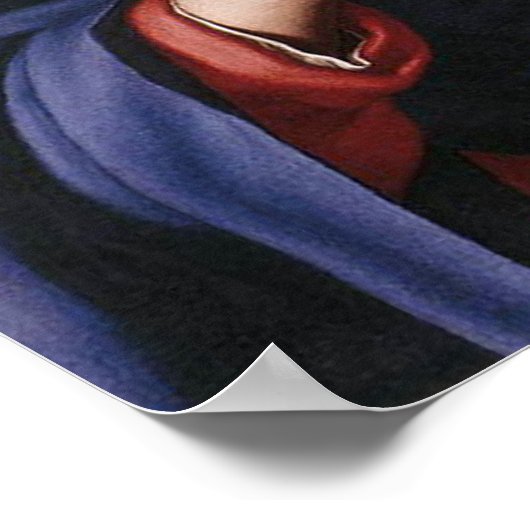 De Maagd Maria in het gebed poster (Hoek)