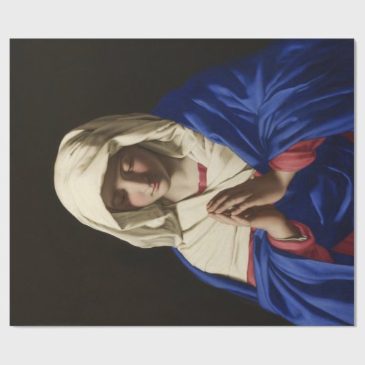 De Maagd Maria in Prayer Cadeaupapier (Vlak)