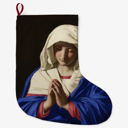 De Maagd Maria in Prayer Grote Kerstsok (Voorkant)