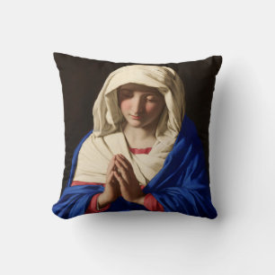 De Maagd Maria in Prayer Kussen