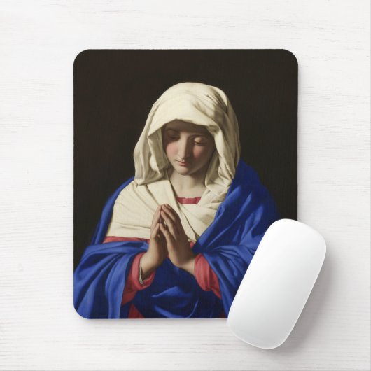 De Maagd Maria in Prayer Muismat (Met muis)