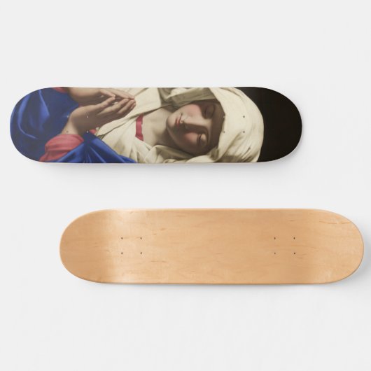 De Maagd Maria in Prayer Persoonlijk Skateboard (Horizontaal)