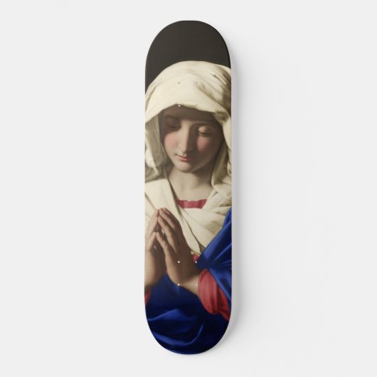 De Maagd Maria in Prayer Persoonlijk Skateboard (Voorkant)